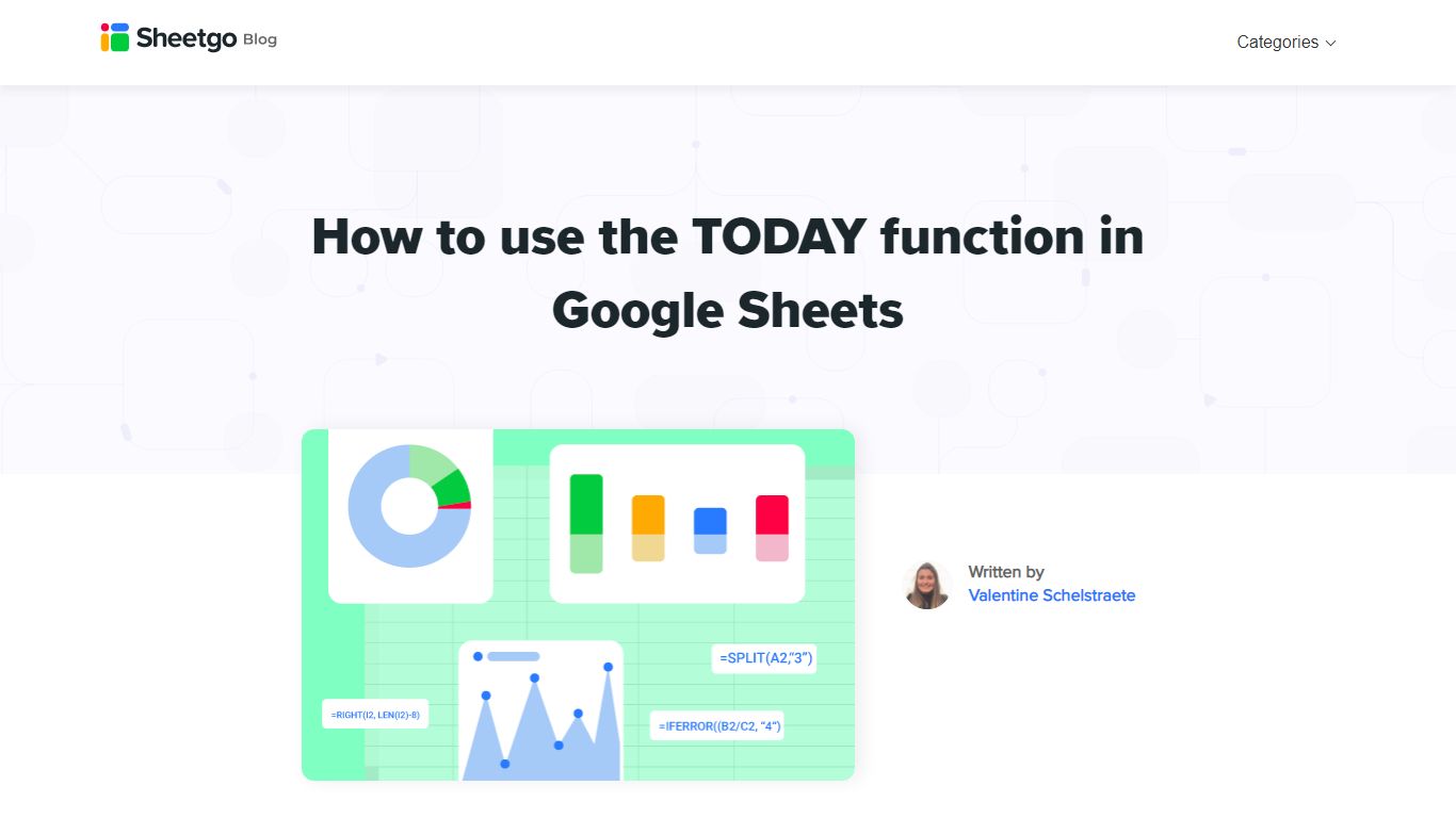 How to use the TODAY function in Google Sheets - Sheetgo Blog